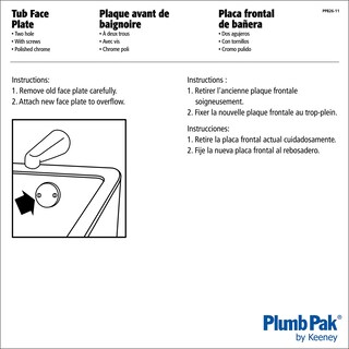 Foto 3 | Foto 3 | Placa De Pared Plumb Pak Pp826-11 Con 2 Orificios Cromo Pulido - Venta Internacional.