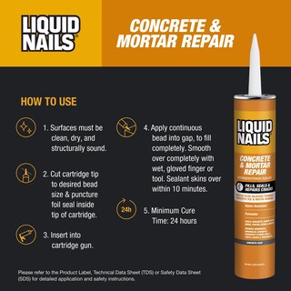 Foto 3 | Foto 3 | Adhesivo Liquid Nails Tough Repair Gris 305 Ml Para Interior Y Exterior - Venta Internacional.