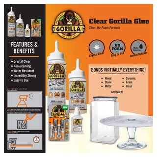 Foto 2 | Foto 2 | Pegamento Adhesivo Gorilla Transparente 4 Tubos De 3g Resistente Al Agua - Venta Internacional.