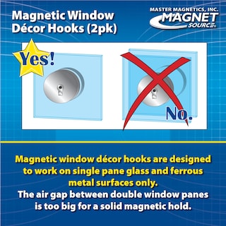 Foto 4 | Foto 4 | Ganchos Magnéticos Para Decoración De Ventanas Master Magnetics Paquete De 2 - Venta Internacional.