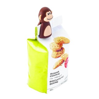 Foto 1 | Foto 1 | Juego De 2 Clips Para Bolsas De Almacenamiento De Alimentos Joie Monkey Color Marrón - Venta Internacional.