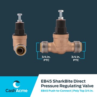 Foto 5 | Foto 5 | Valve Cash Acme Eb45 Sharkbite  3/4 Pulgadas  Empuja  45 Psi  Parte Superior De Polietileno - Venta Internacional.