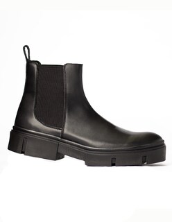 Foto 1 | Foto 1 | Botín Chelsea Caballero Vestir Piel Bota Hombre Chunky
