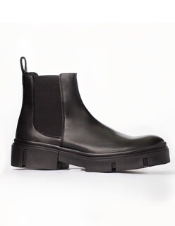 Foto 2 | Foto 2 | Botín Chelsea Caballero Vestir Piel Bota Hombre Chunky