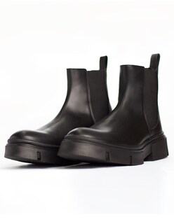 Foto 5 | Foto 5 | Botín Chelsea Caballero Vestir Piel Bota Hombre Chunky