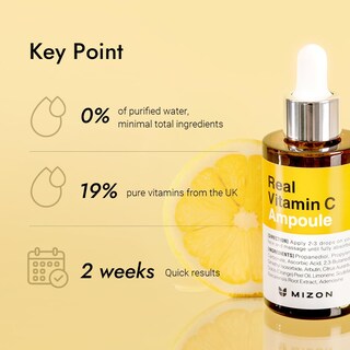 Foto 6 | Foto 6 | Ampolla De Vitamina C Mizon Real Pure 19% Nutrition 30 Ml Para Rostro - Venta Internacional.