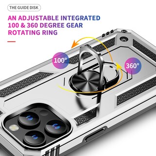 Foto 3 | Foto 3 | Funda Korecase Para Iphone 15 Pro Max De 6.7 Pulgadas Color Plateado Rugoso - Venta Internacional.