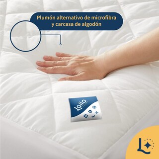 Foto 2 | Foto 2 | Cubrecolchón Premium Laila Comfort Capitonado Extra Suave Cloud Sleep Impermiable Queen Size Blanco