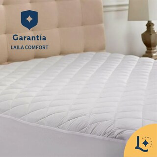 Foto 3 | Foto 3 | Cubrecolchón Premium Laila Comfort Capitonado Extra Suave Cloud Sleep Impermiable Queen Size Blanco