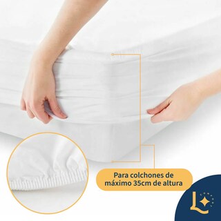 Foto 4 | Foto 4 | Cubrecolchón Premium Laila Comfort Capitonado Extra Suave Cloud Sleep Impermiable Queen Size Blanco