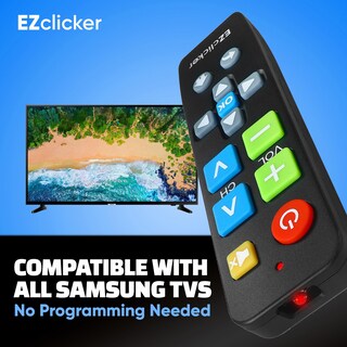 Foto 3 | Foto 3 | Control Remoto Ezclicker Para Samsung Tv Botón Grande Fácil De Usar Negro - Venta Internacional.