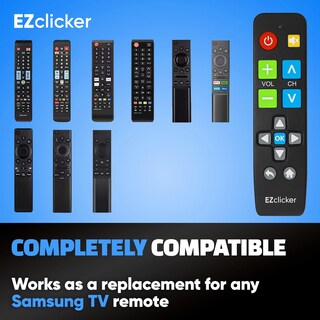 Foto 5 | Foto 5 | Control Remoto Ezclicker Para Samsung Tv Botón Grande Fácil De Usar Negro - Venta Internacional.