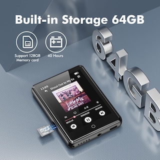 Foto 3 | Foto 3 | Reproductor Mp3 Pinhui 64gb Bluetooth 5.3 2.8'' Pantalla Táctil - Venta Internacional.