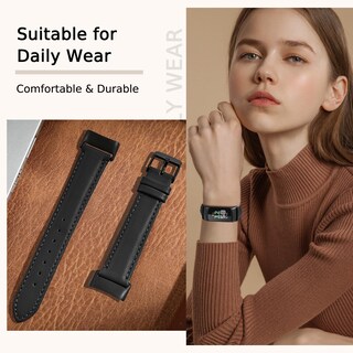 Foto 7 | Foto 7 | Correa De Reloj Farluya Leather Para Fitbit Charge 6/5 Negra - Venta Internacional.