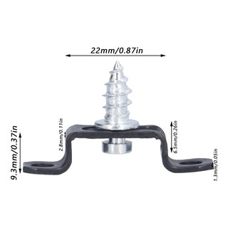 Foto 3 | Foto 3 | Juego De 60 Sujetadores De Acero Cheotime Con Conector Oculto Para Muebles - Venta Internacional.