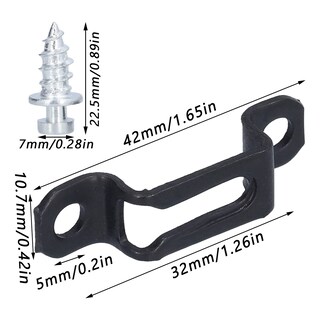 Foto 4 | Foto 4 | Juego De 60 Sujetadores De Acero Cheotime Con Conector Oculto Para Muebles - Venta Internacional.