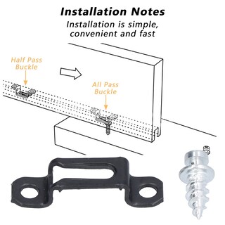 Foto 6 | Foto 6 | Juego De 60 Sujetadores De Acero Cheotime Con Conector Oculto Para Muebles - Venta Internacional.