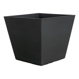 Foto 1 | Foto 1 | Maceta Minimalista Cubo De Fibra De Vidrio Jardin Gris Claro