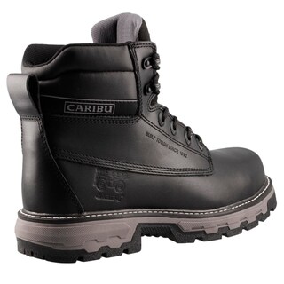 Foto 3 | Foto 3 | Bota Caribu 976 Negro Bota En Piel De Trabajo Con Casco Poliamida Nom-113 Talla 25 A 29.5 M
