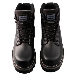 Foto 6 | Foto 6 | Bota Caribu 976 Negro Bota En Piel De Trabajo Con Casco Poliamida Nom-113 Talla 25 A 29.5 M