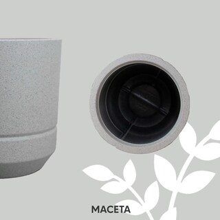Foto 3 | Foto 3 | Maceta Minimalista Lineal Esfera Clara Interior Exterior