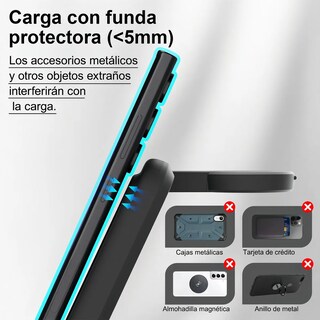 Foto 4 | Foto 4 | Estación De Carga Inalámbrica 3 En 1 Para Samsung Galaxy Eo Safe Imports Esi-22057 Negro