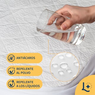 Foto 6 | Foto 6 | Protector De Colchón Toallin Bambo Impermeable Laila Comfort King Blanco