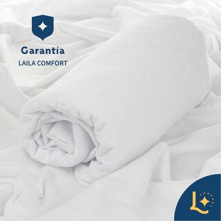 Foto 8 | Foto 8 | Protector De Colchón Toallin Premium - Extra Suave - Hipoalergénico Antiácaros Laila Comfort Queen Size Blanco