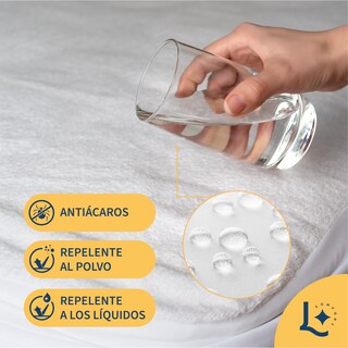 Foto 2 | Foto 2 | Protector De Colchón Toallin Premium - Extra Suave - Hipoalergénico Antiácaros Laila Comfort Matrimonial Blanco