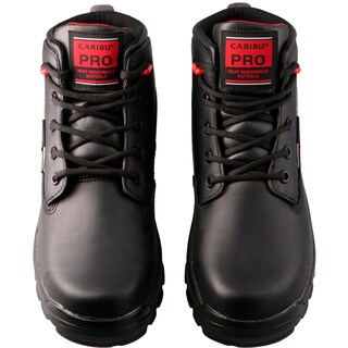 Foto 6 | Foto 6 | Bota Caribu 970 Negro En Piel Con Casco Poliamida Nom-113 Bota Industrial Hombre Talla 25 A 29.5 M