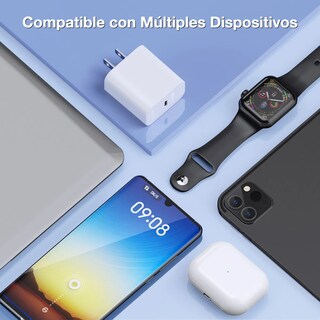 Foto 3 | Foto 3 | 3 Piezas Cargador Tipo C 20w Usb C Carga Rapida Con 3 Pack Cable C A C 1m Eo Safe Imports Esi-22068 Blanco