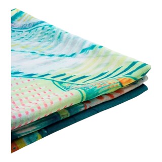 Foto 5 | Foto 5 | Pashmina Turquesa Naranja Dama Algodón Desigual