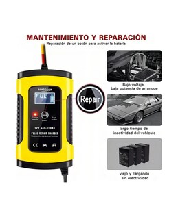 Foto 3 | Foto 3 | Cargador De Batería De 12 V Cargador Rápido Inteligente Con Mantenedor De Reparación Por Pulsos Unidad Para Cargar Baterías De