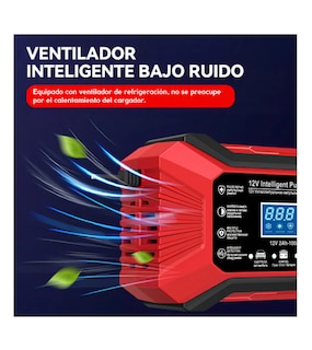 Foto 3 | Foto 3 | Cargador De Baterías 12v - Inteligente automático gotero - Para Automóviles camiones Motos Y Barcos Us-plug Rojo