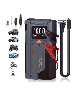 Foto 1 | Foto 1 | Arrancador De Bateria Portátil Con Compresor Inflador 8000a