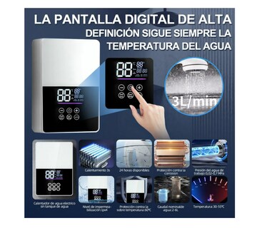 Foto 2 | Foto 2 | Calentador Agua Electricos Boiler Instantáneo De Paso
