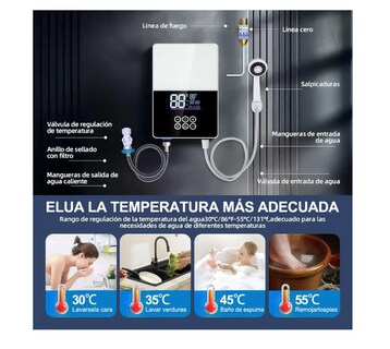 Foto 3 | Foto 3 | Calentador Agua Electricos Boiler Instantáneo De Paso