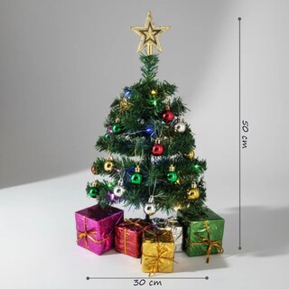 Foto 6 | Foto 6 | Árbol De Navidad Cm-top De Escritorio De 50 Cm Con Luces Y Adornos Navideños