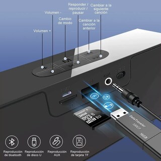 Foto 3 | Foto 3 | Bocina Lab.g Bluetooth Portátil Inalambrica Altavoces Recargables Negro