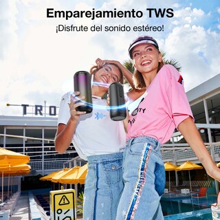 Foto 2 | Foto 2 | Bocina Bluetooth Inalámbrico Portátil Con Rgb Carga Tipo C Usb/tf/aux Eo Safe Imports Esi-22064 Negro