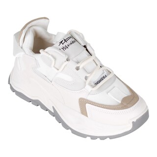 Foto 1 | Foto 1 | Tenis Tipo Deportivo Exterior Sintético Color Beige Para Mujer De Rbbasics