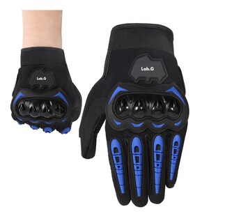 Foto 1 | Foto 1 | Guantes Proteccion Lab.g Pantalla Táctil De Dedo Para Motocicleta Azul M