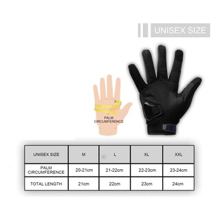 Foto 3 | Foto 3 | Guantes Proteccion Lab.g Pantalla Táctil De Dedo Para Motocicleta Azul M
