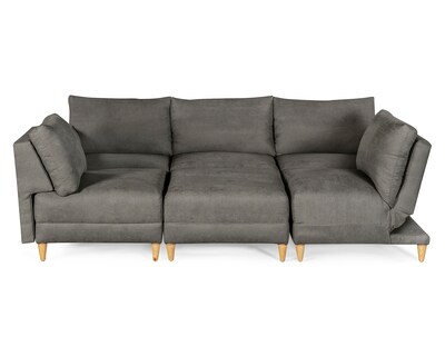 Foto 3 | Foto 3 | Sala De 6 Modúlos Makora Everyn Con Memory Foam Color Oxford Chenille Respaldo Reclinable De 3 Posiciones