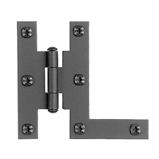 Foto 1 | Foto 1 | Bisagra H-l Arcon De Hierro Negro Liso 4 3 Cm De Ancho X 7 6 Cm De Largo 1 Paquete - Venta Internacional.
