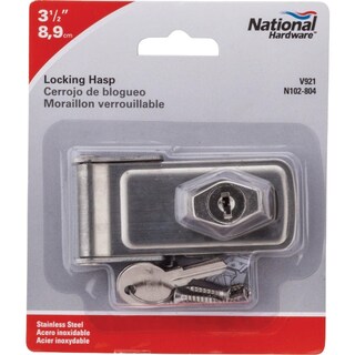 Foto 2 | Foto 2 | Lock Hasp National Hardware Brshss Weatherguard De 3.5 Pulgadas - Venta Internacional.