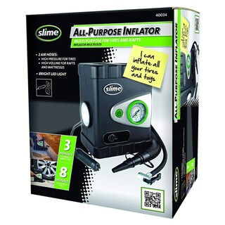 Foto 1 | Foto 1 | Inflador/compresor Slime 12 V 60 Psi Con Luz Led Y Manómetro - Venta Internacional.