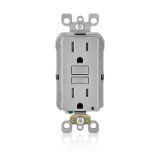 Foto 2 | Foto 2 | Salida Gfci De Leviton 15 A 125 V Policarbonato Dúplex Color Gris - Venta Internacional.