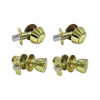Foto 1 | Foto 1 | Pomo De Entrada Y Cerrojo Overstock Tulip De Latón Pulido A La Derecha - Venta Internacional.