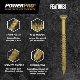 Foto 4 | Foto 4 | Screw Power Pro One #10 X 9 Cm Caja De Bronce Multimaterial - Venta Internacional.
